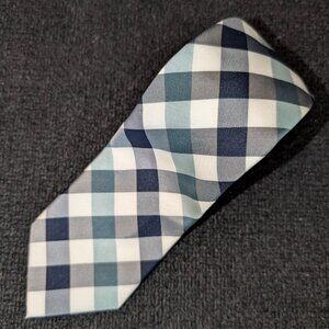 Bedford & Broome Navy Teal White Tie